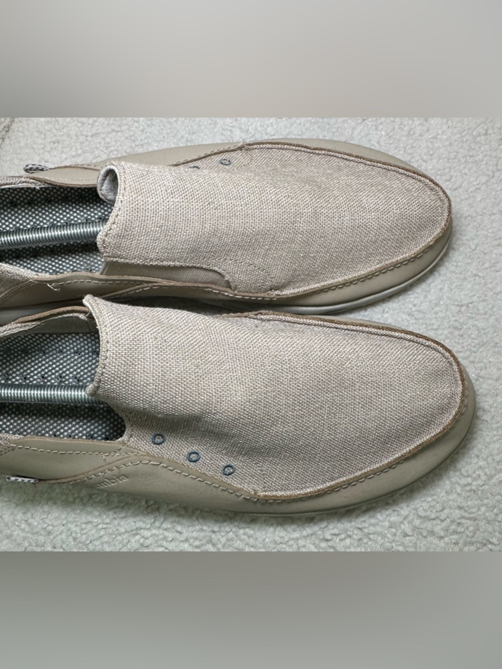 Columbia PFG Slip-On Loafers Men’s Beige Omni-Grip Boat‎ Shoes Comfort Casual 13 - Picture 6 of 11